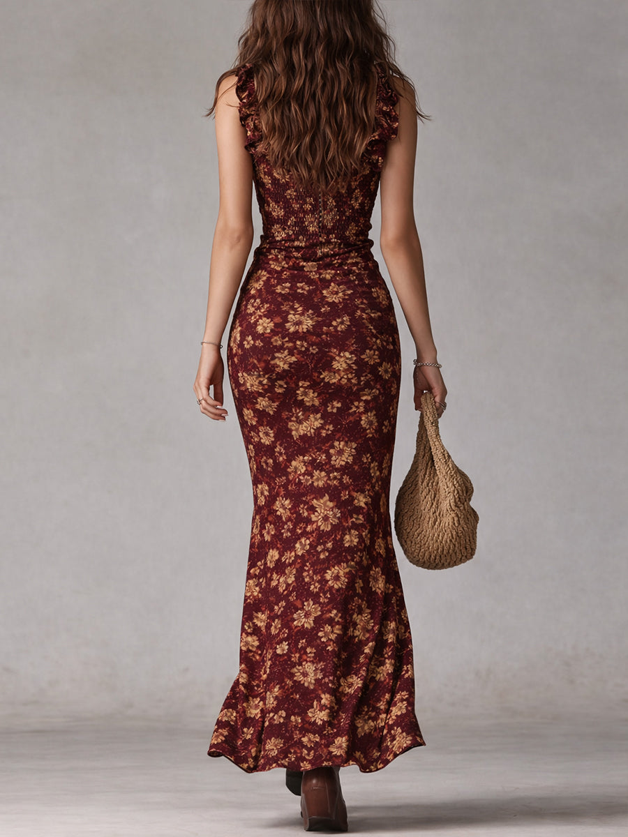 Sonja | Women's Floral Ruched Wedding Guest Dress