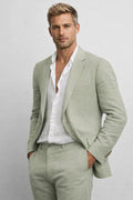Theodore | Men's Straight Leg  Notched Lapel Pockets Two Piece Set