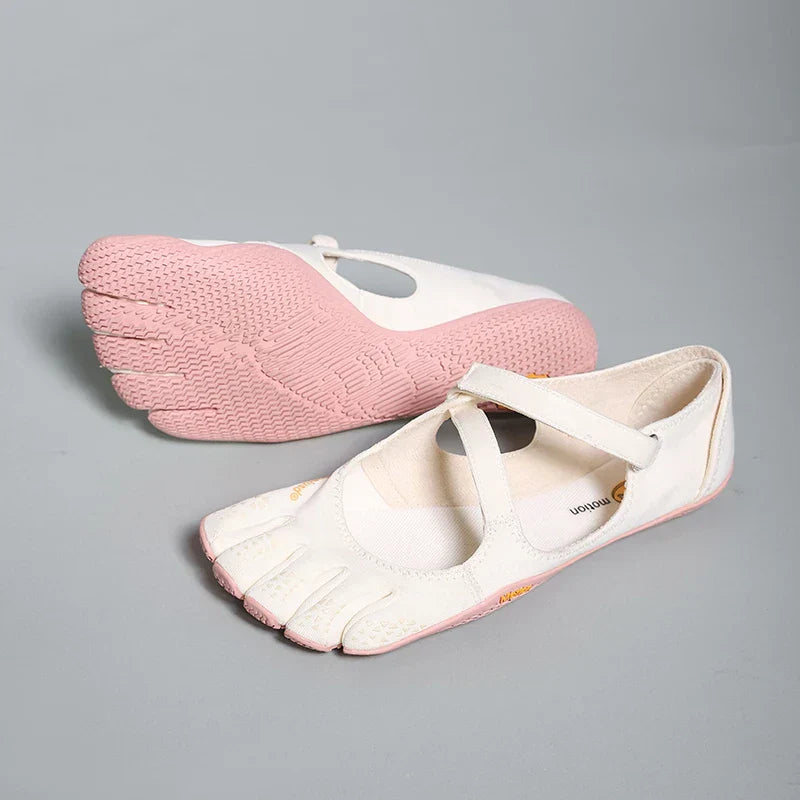 Tracey | Women's Five Toe Barefoot Strappy Slip On Cut Out Shoes
