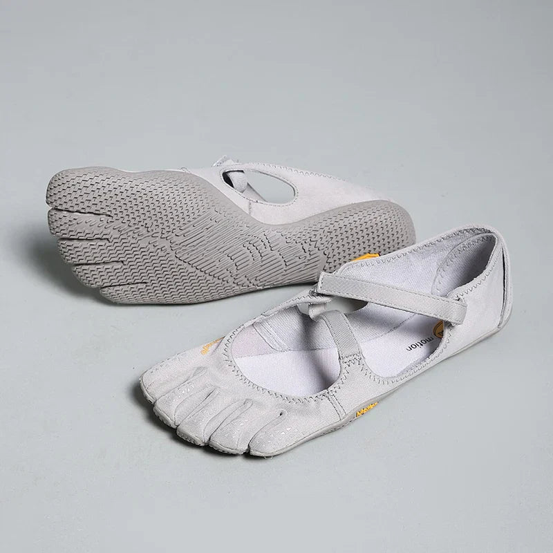 Tracey | Women's Five Toe Barefoot Strappy Slip On Cut Out Shoes
