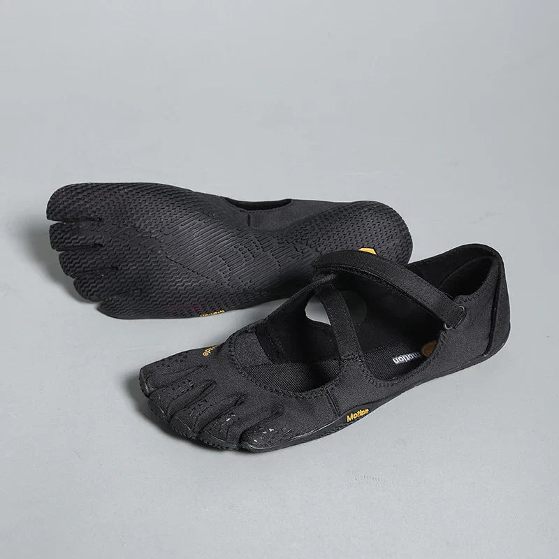 Tracey | Women's Five Toe Barefoot Strappy Slip On Cut Out Shoes