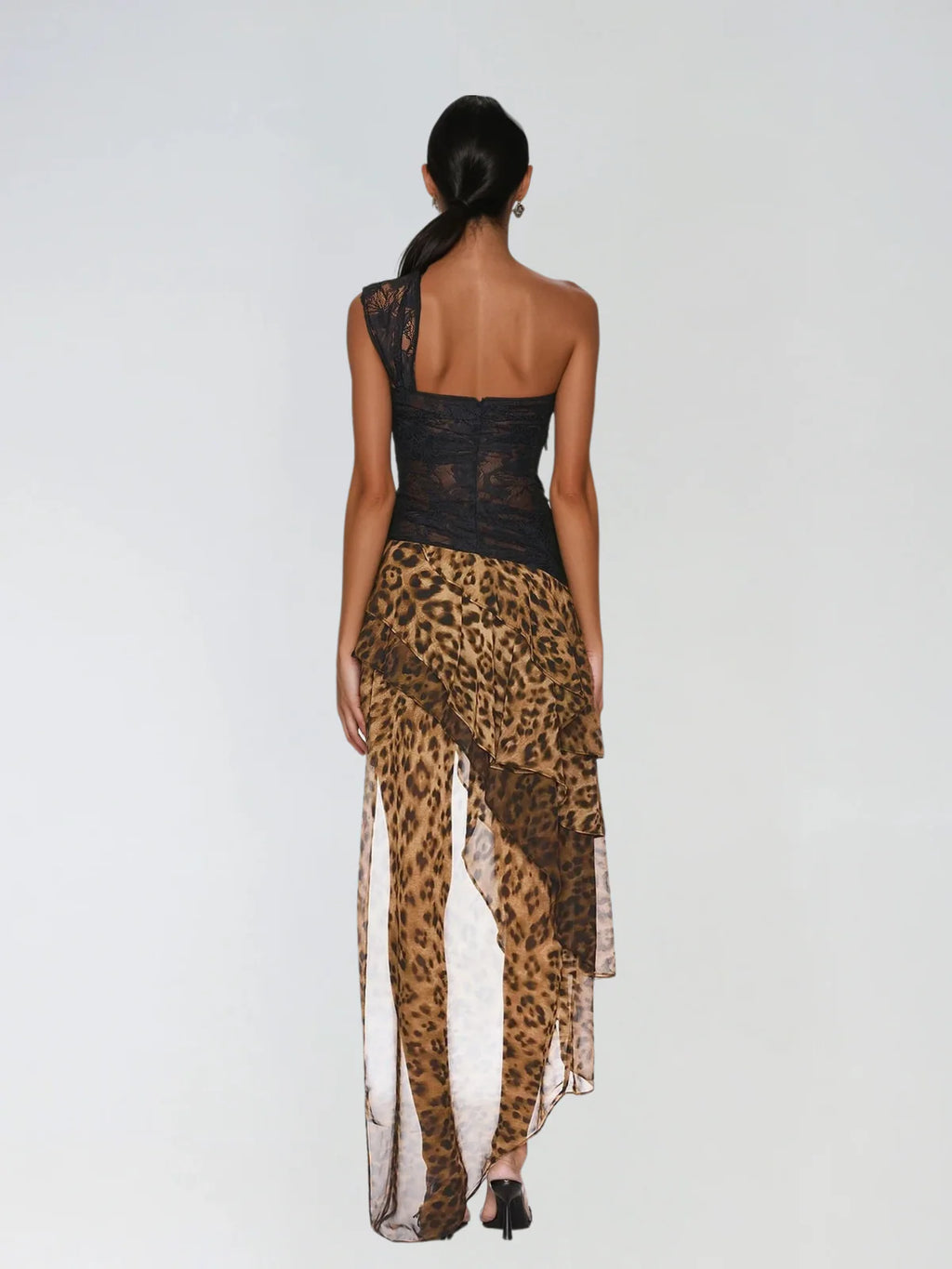 Treasa | Women’s Asymmetrical One Shoulder High Slit Maxi Dress