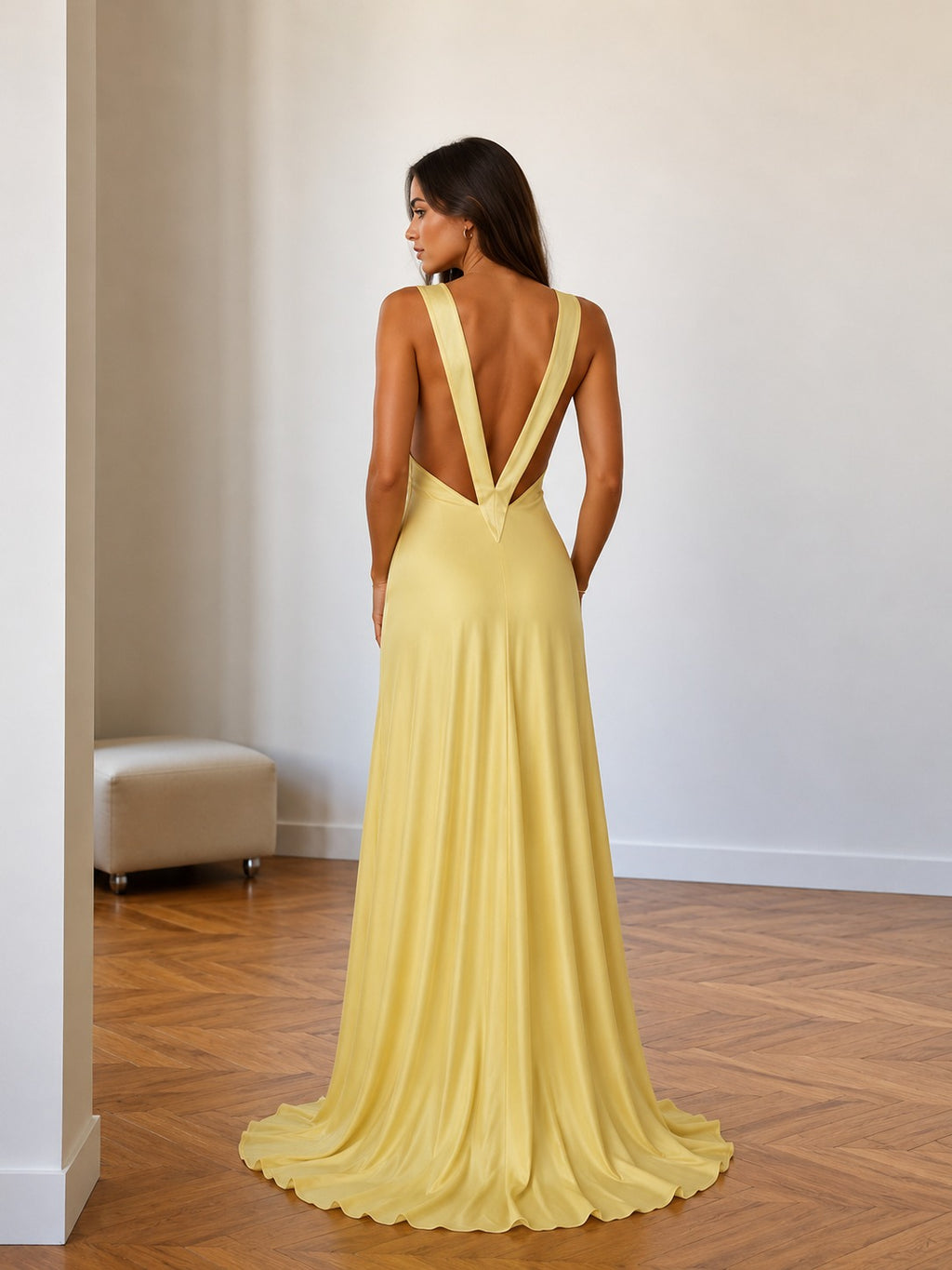 Vanessa | Women’s Backless Halter Neck Flowy Maxi Dress